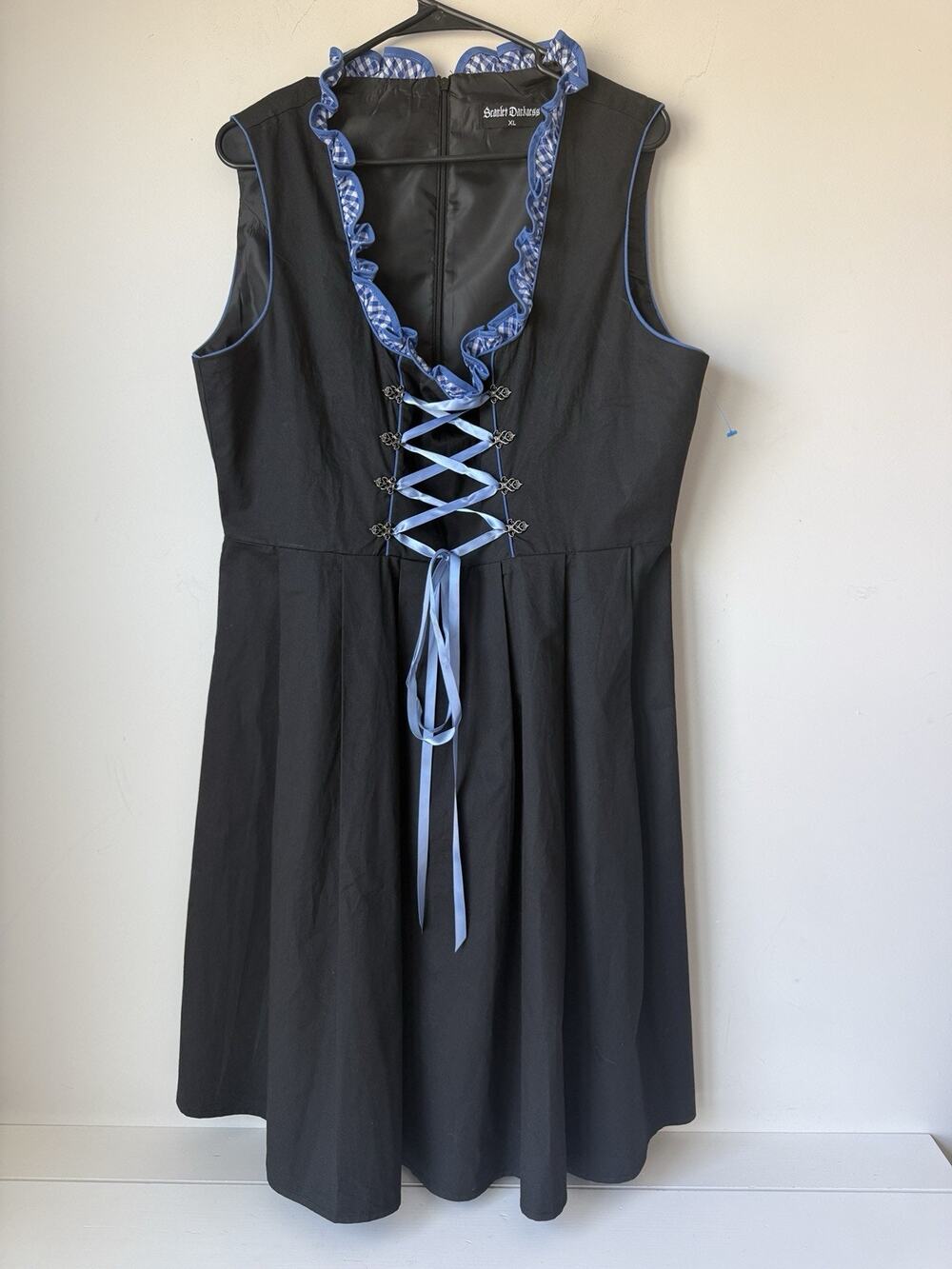 Scarlet Darkness Women's Renaissance Dress Costume Cosplay Size XL Black